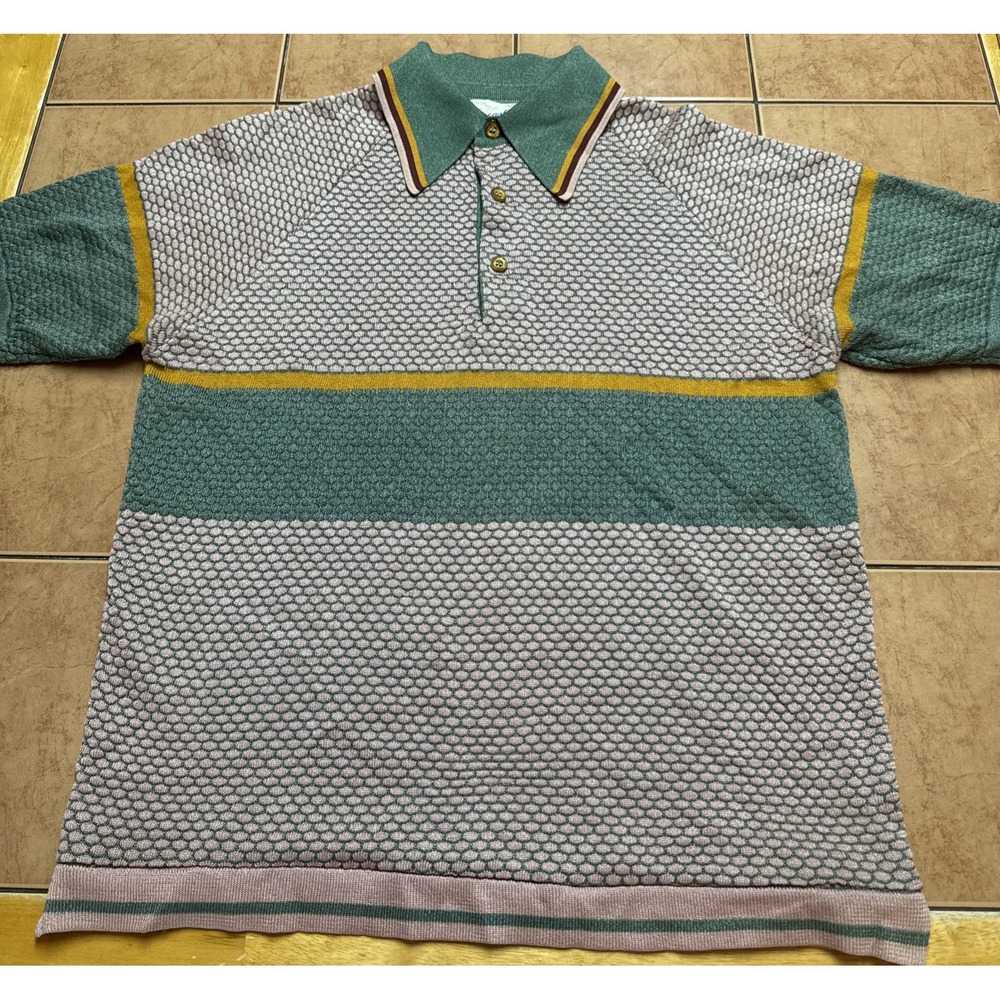 Stylish Green and Gray Polo Shirt